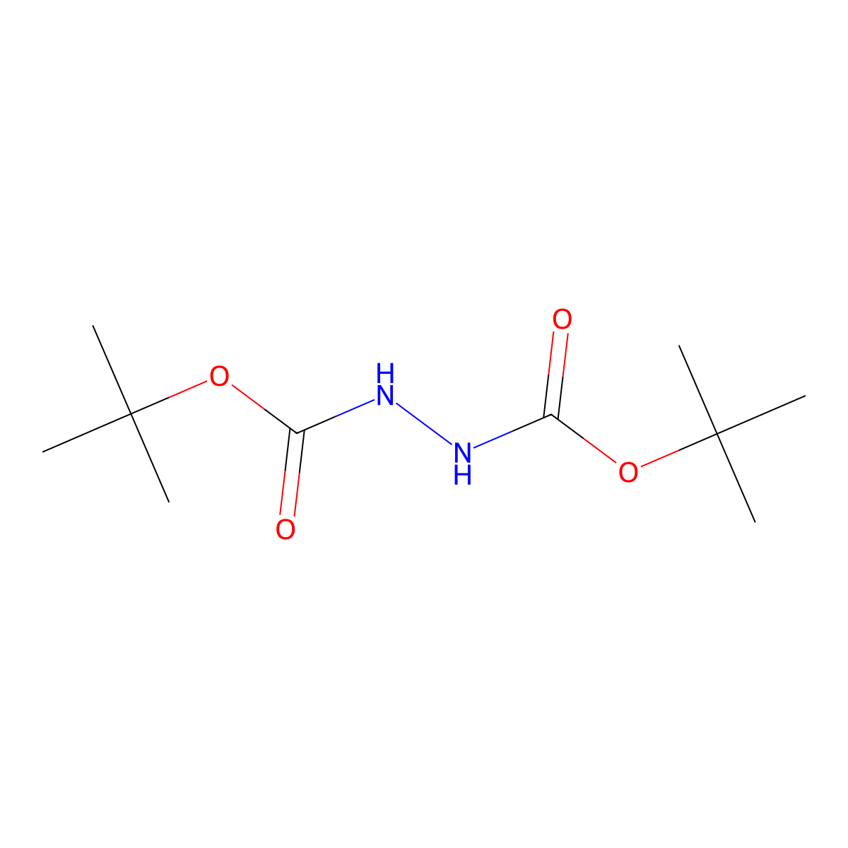 Di-tert-butyl bicarbamate molecular structure, CAS 16466-61-8