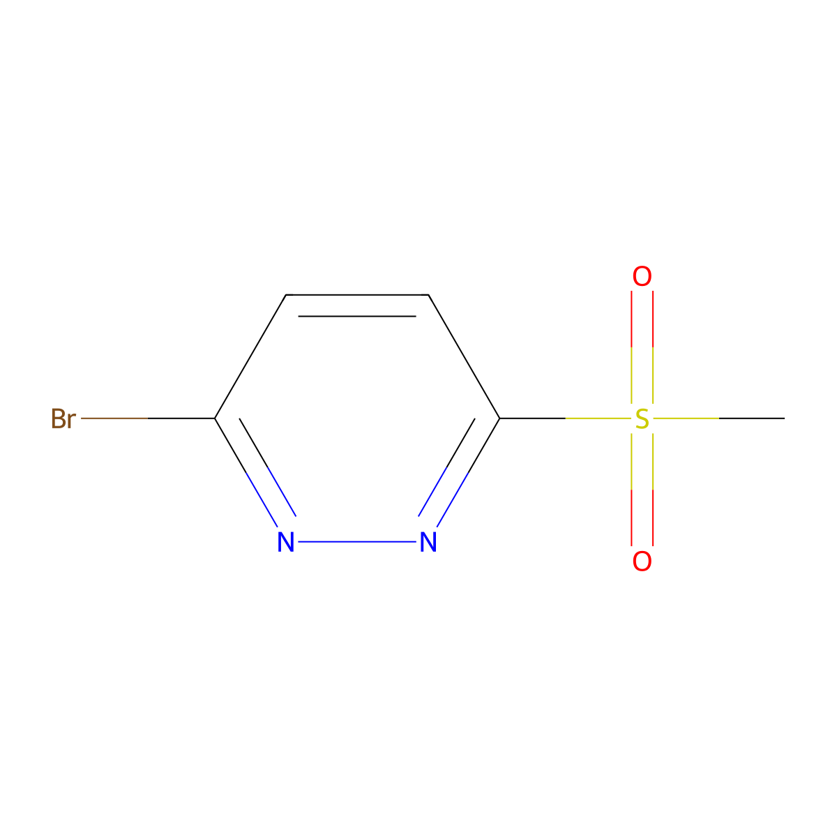 3-Bromo-6-methanesulfonylpyridazine molecular structure, CAS 1646637-32-2