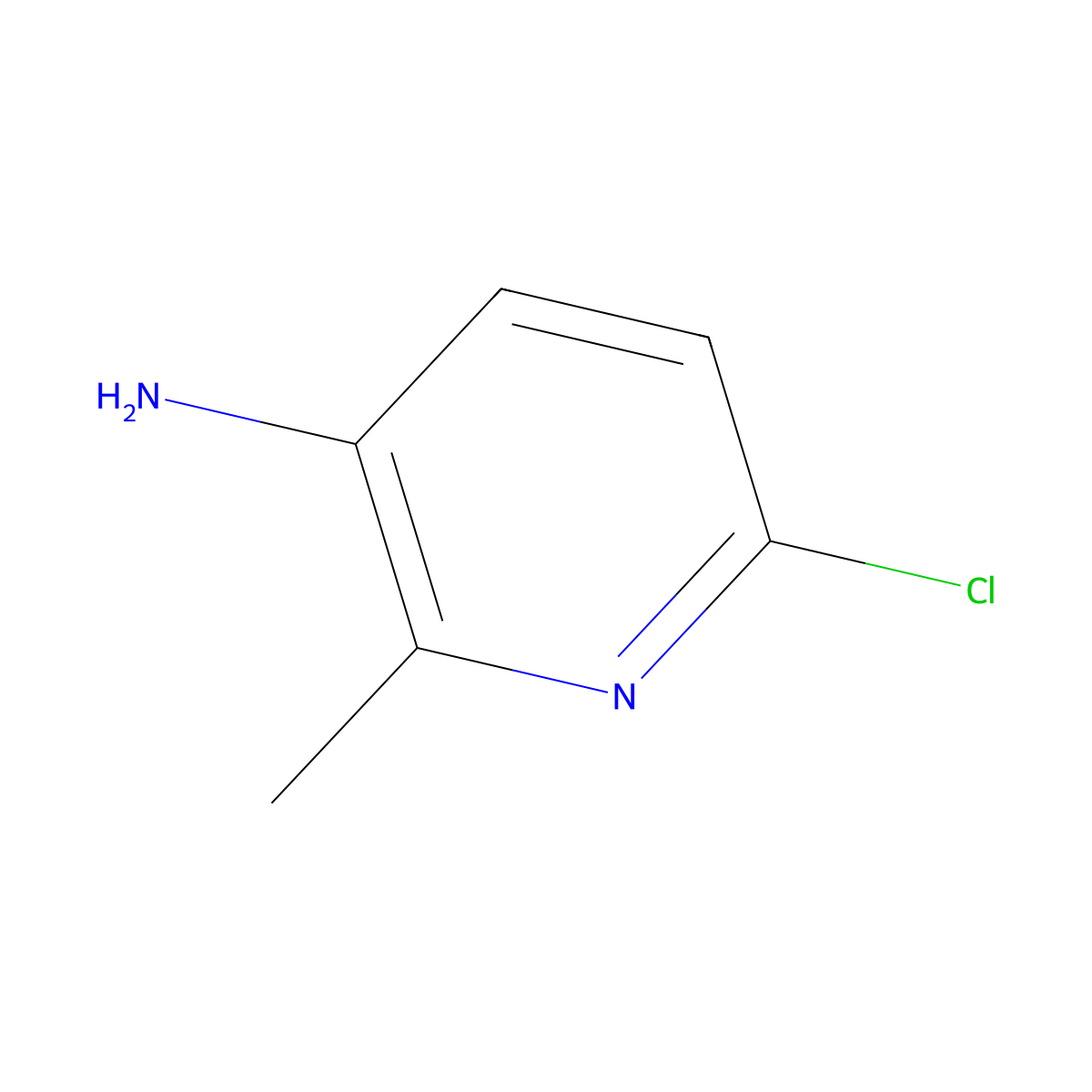 3-Amino-6-chloro-2-picoline molecular structure, CAS 164666-68-6