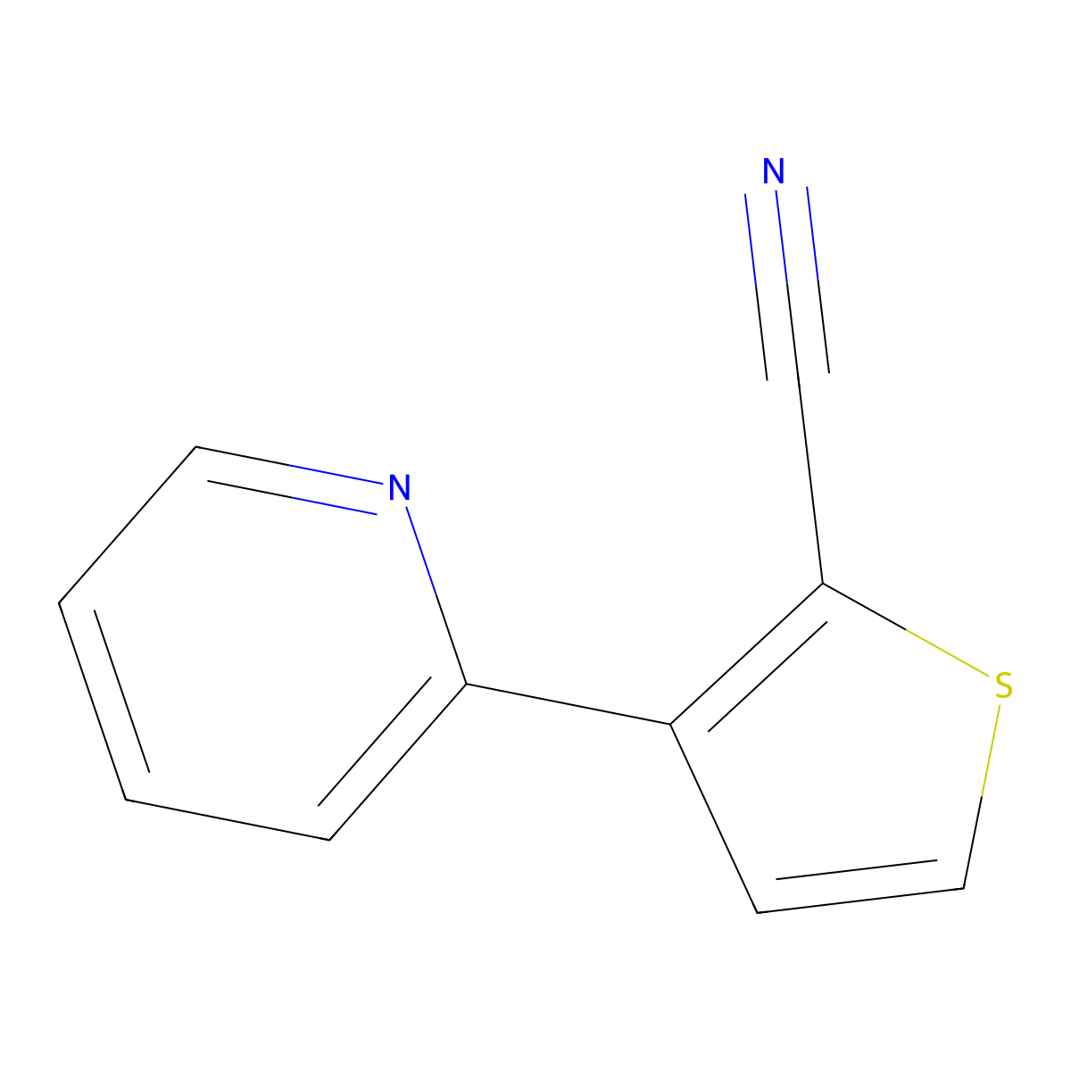 3-(Pyridin-2-yl)thiophene-2-carbonitrile molecular structure, CAS 1646806-09-8