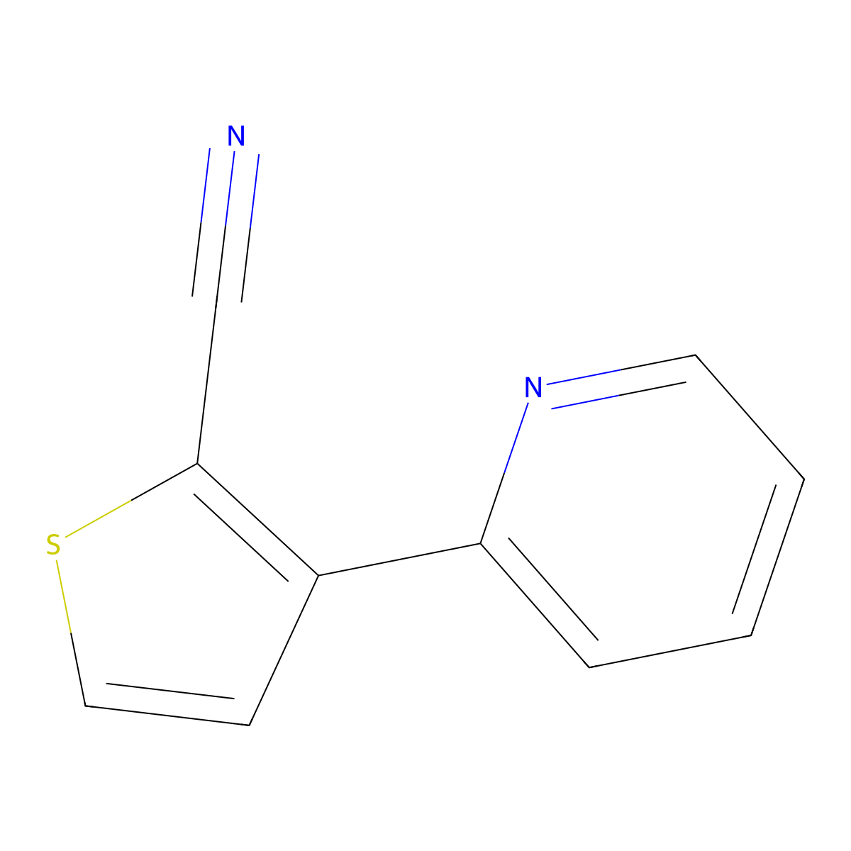3-(Pyridin-2-yl)thiophene-2-carbonitrile molecular structure, CAS 1646806-09-8