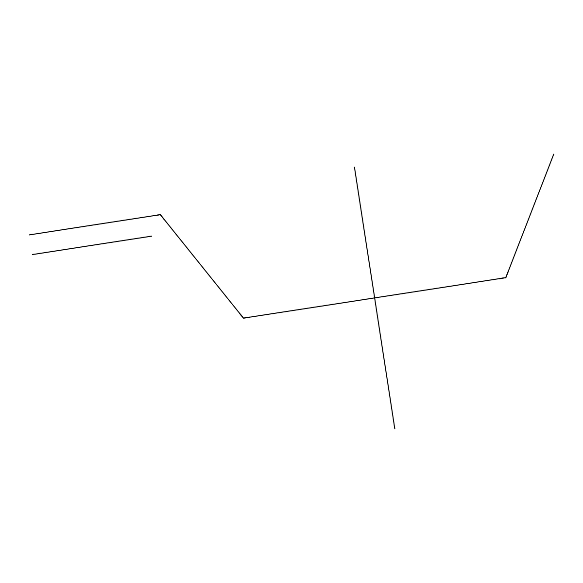4,4-Dimethyl-1-hexene molecular structure, CAS 1647-08-1