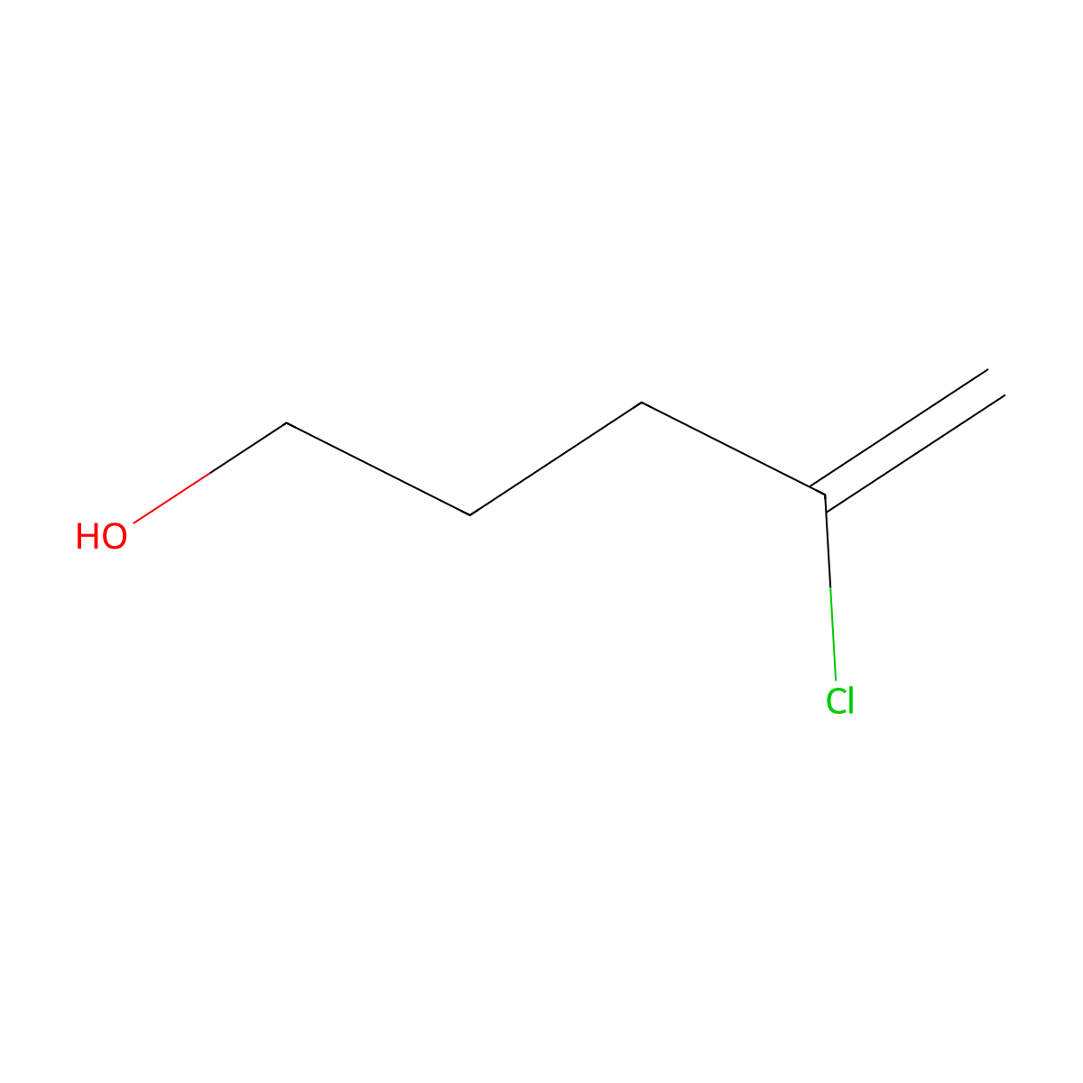 4-Chloro-4-penten-1-ol molecular structure, CAS 1647-18-3