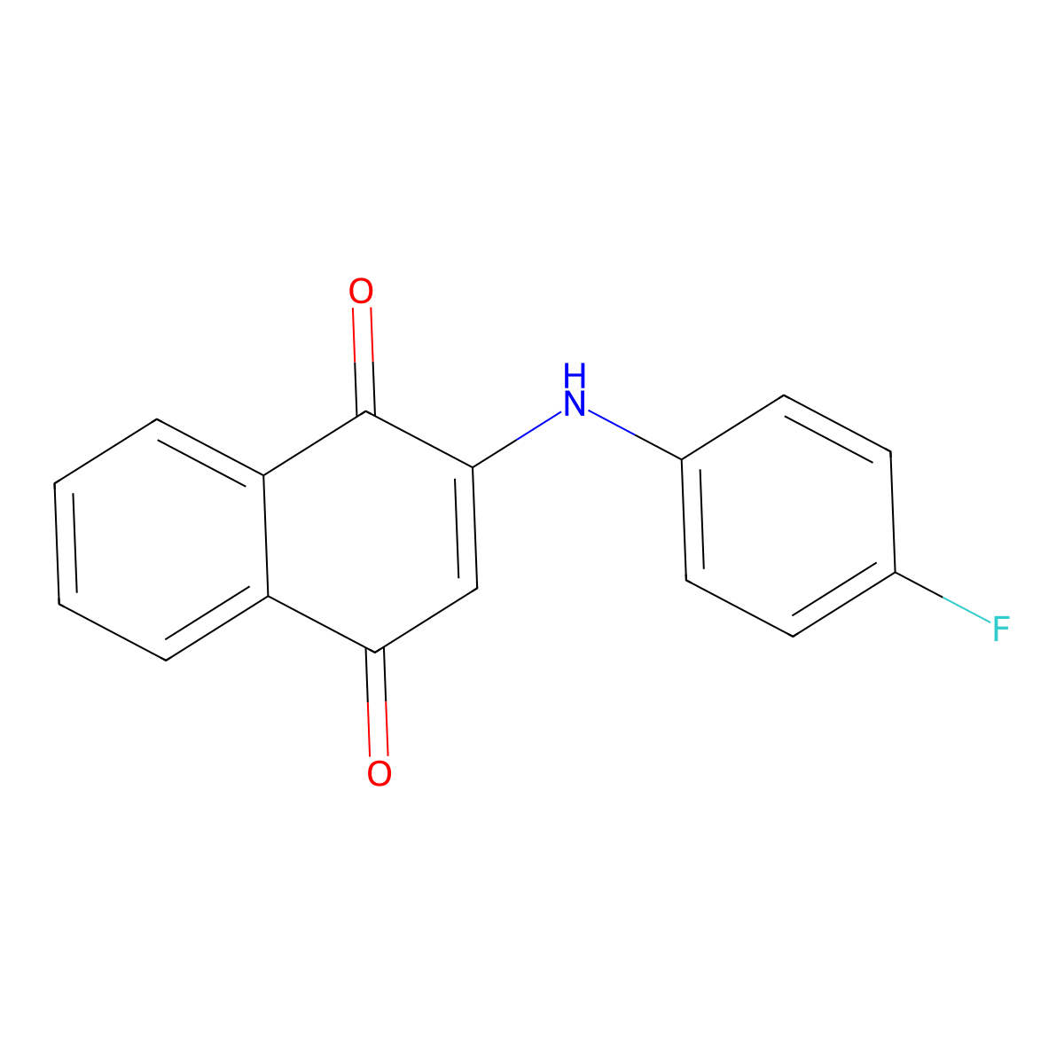 2-[(4-Fluorophenyl)amino]-1,4-naphthalenedione molecular structure, CAS 1647-90-1