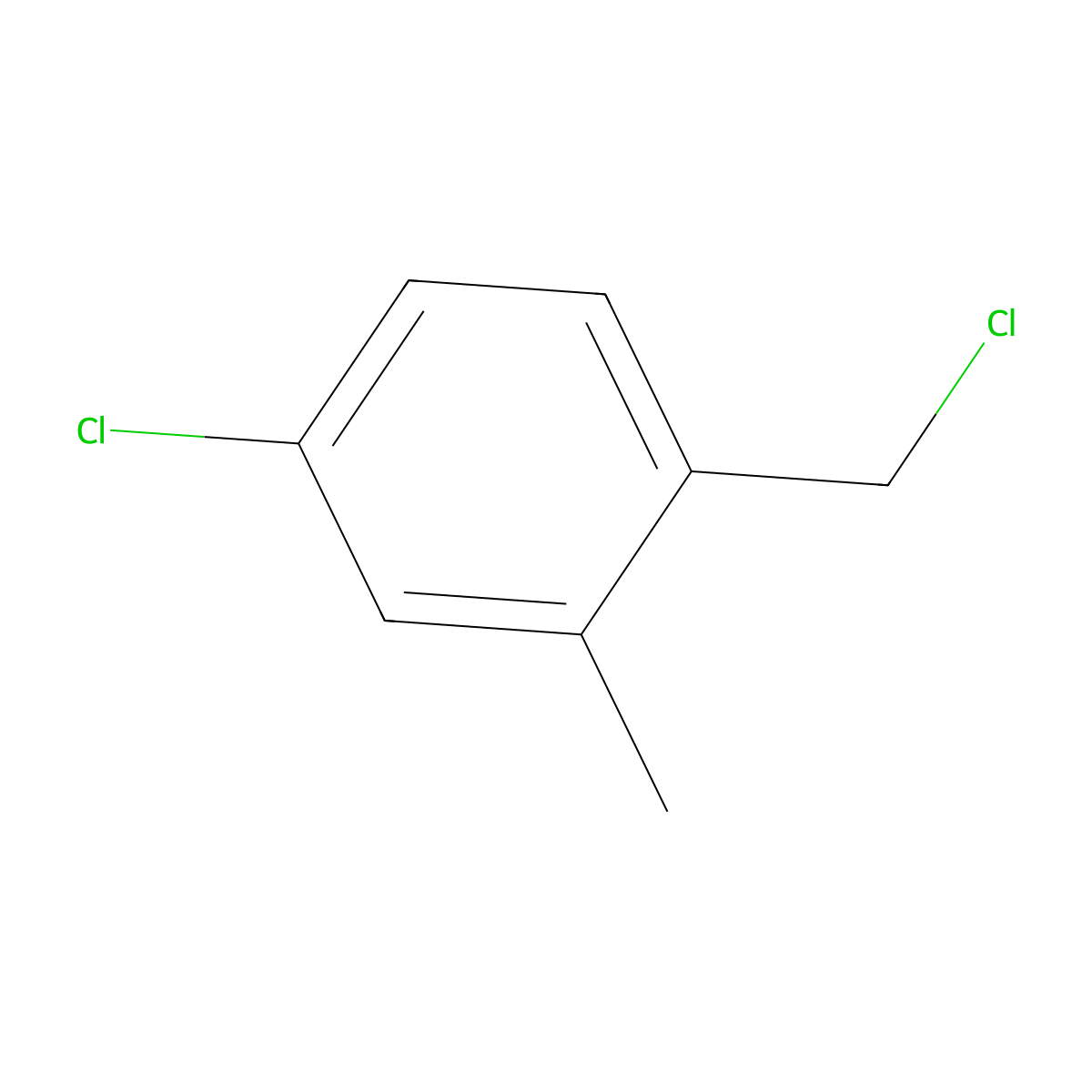 4-Chloro-1-(chloromethyl)-2-methylbenzene molecular structure, CAS 16470-09-0