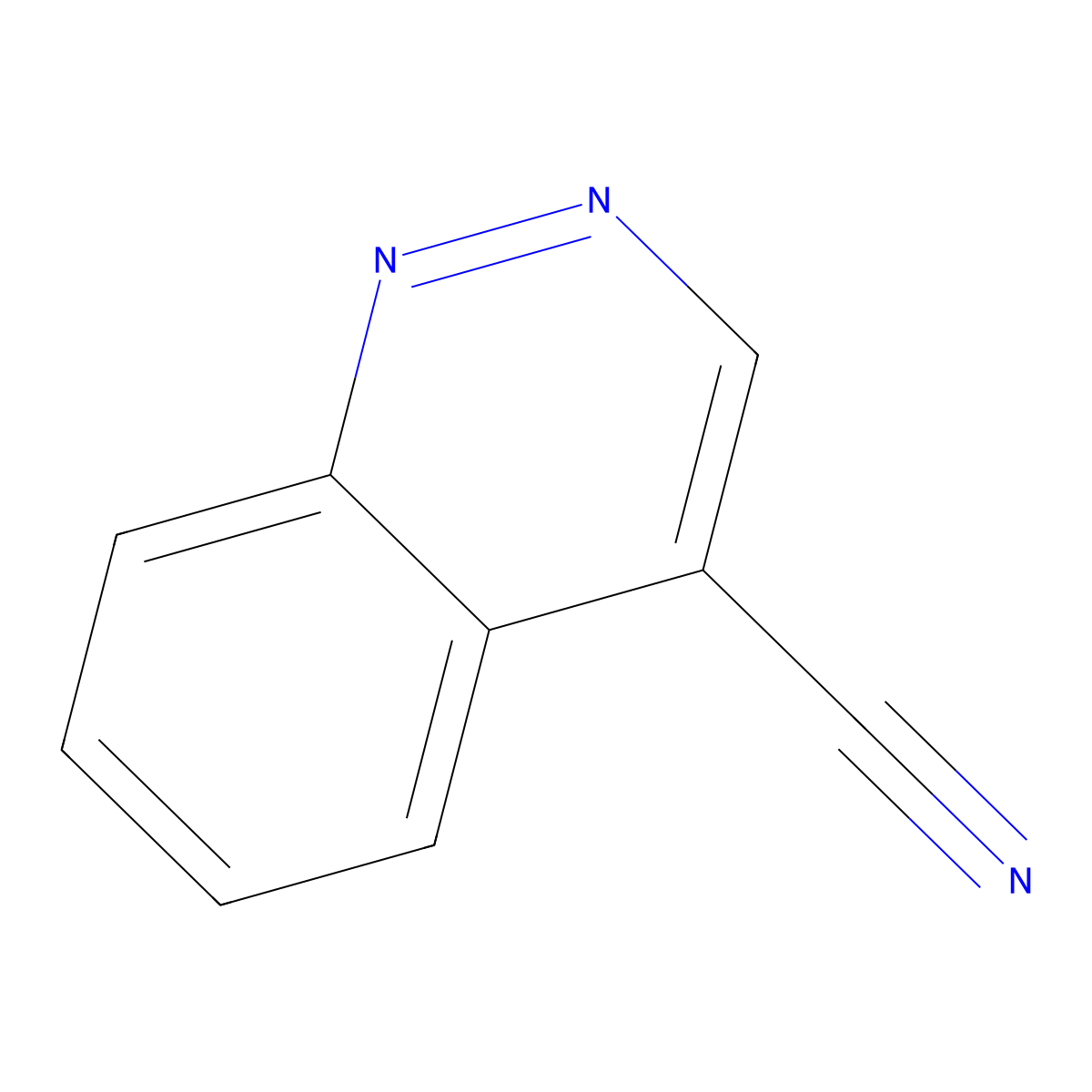 Cinnoline-4-carbonitrile molecular structure, CAS 16470-90-9