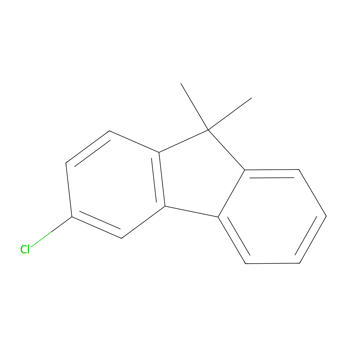 3-Chloro-9,9-dimethyl-9H-fluorene molecular structure, CAS 1647103-11-4