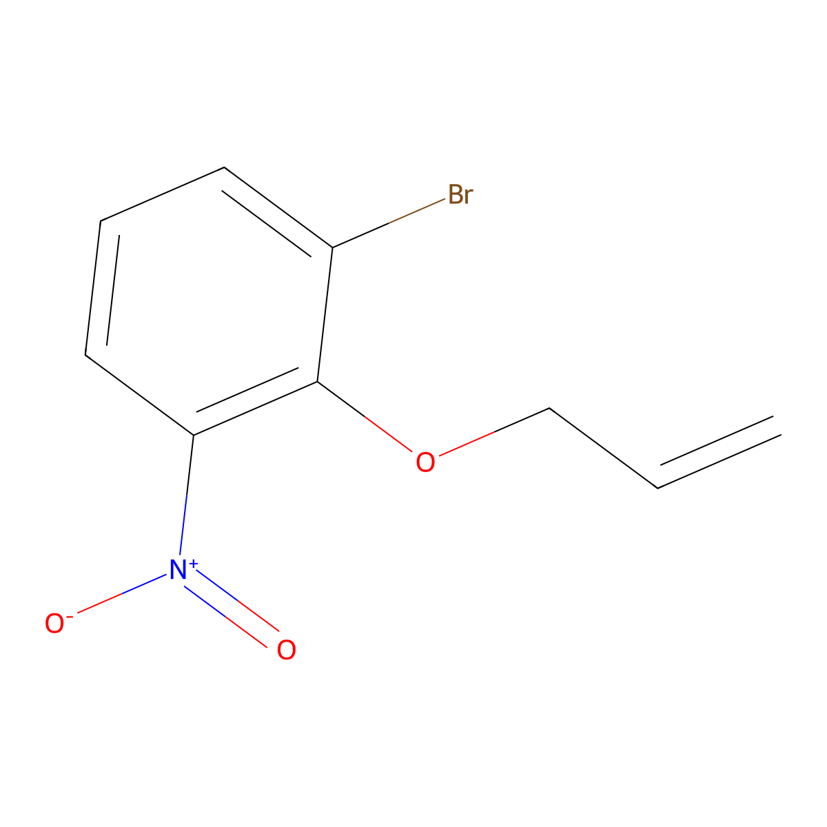 1-Bromo-3-nitro-2-(prop-2-en-1-yloxy)benzene molecular structure, CAS 1647120-40-8