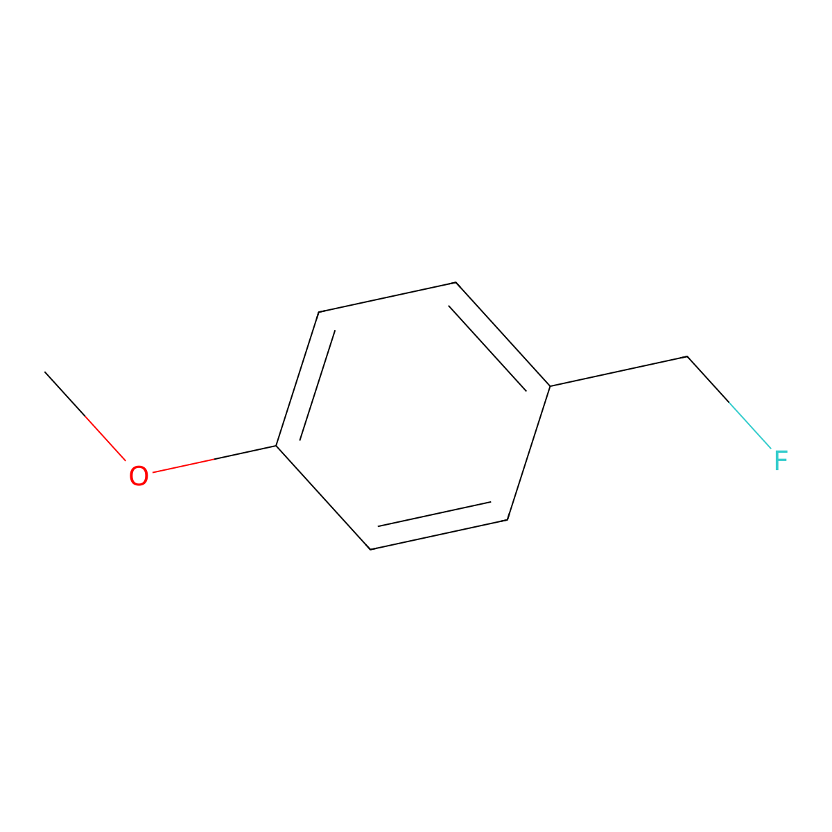4-Methoxybenzyl fluoride molecular structure, CAS 16473-39-5