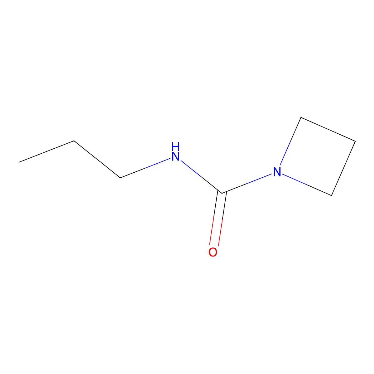N-propylazetidine-1-carboxamide molecular structure, CAS 164735-74-4
