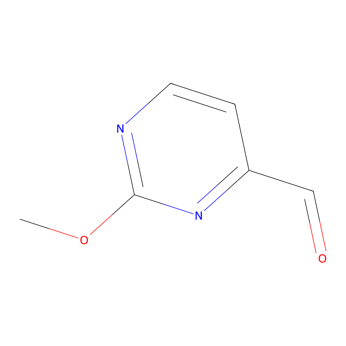 2-Methoxypyrimidine-4-carbaldehyde molecular structure, CAS 164738-44-7