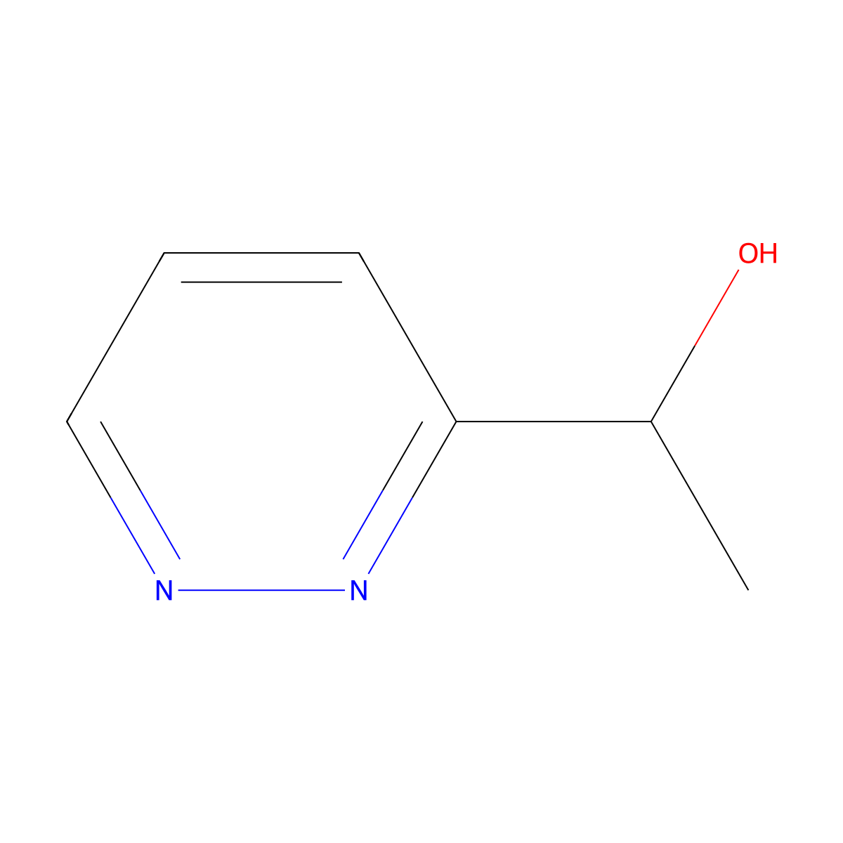 1-(Pyridazin-3-yl)ethan-1-ol molecular structure, CAS 164738-47-0