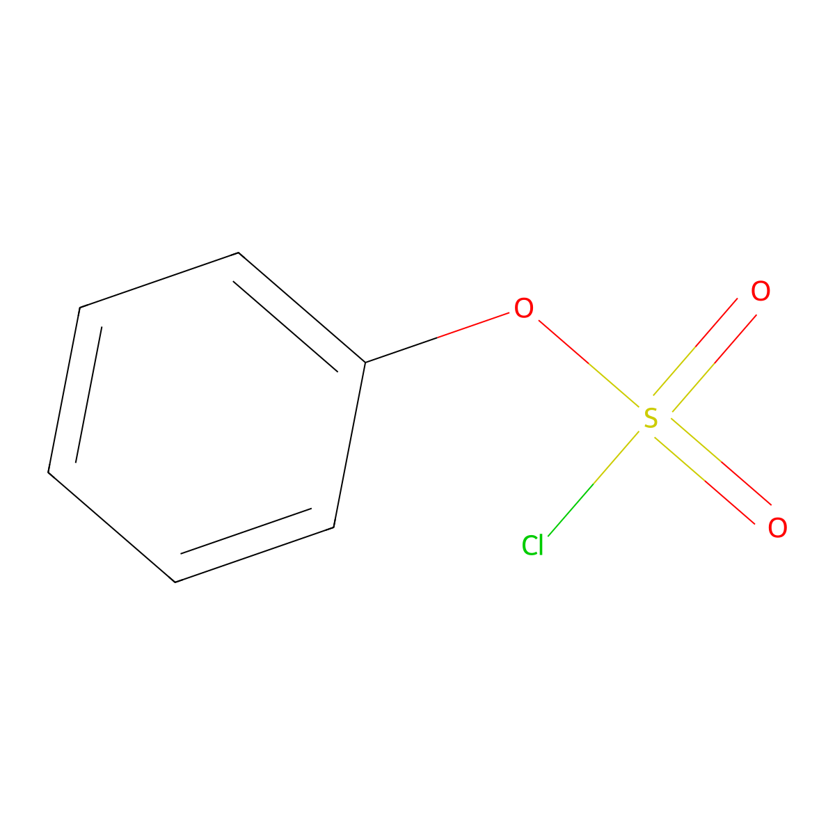 Phenyl chloranesulfonate molecular structure, CAS 16475-29-9