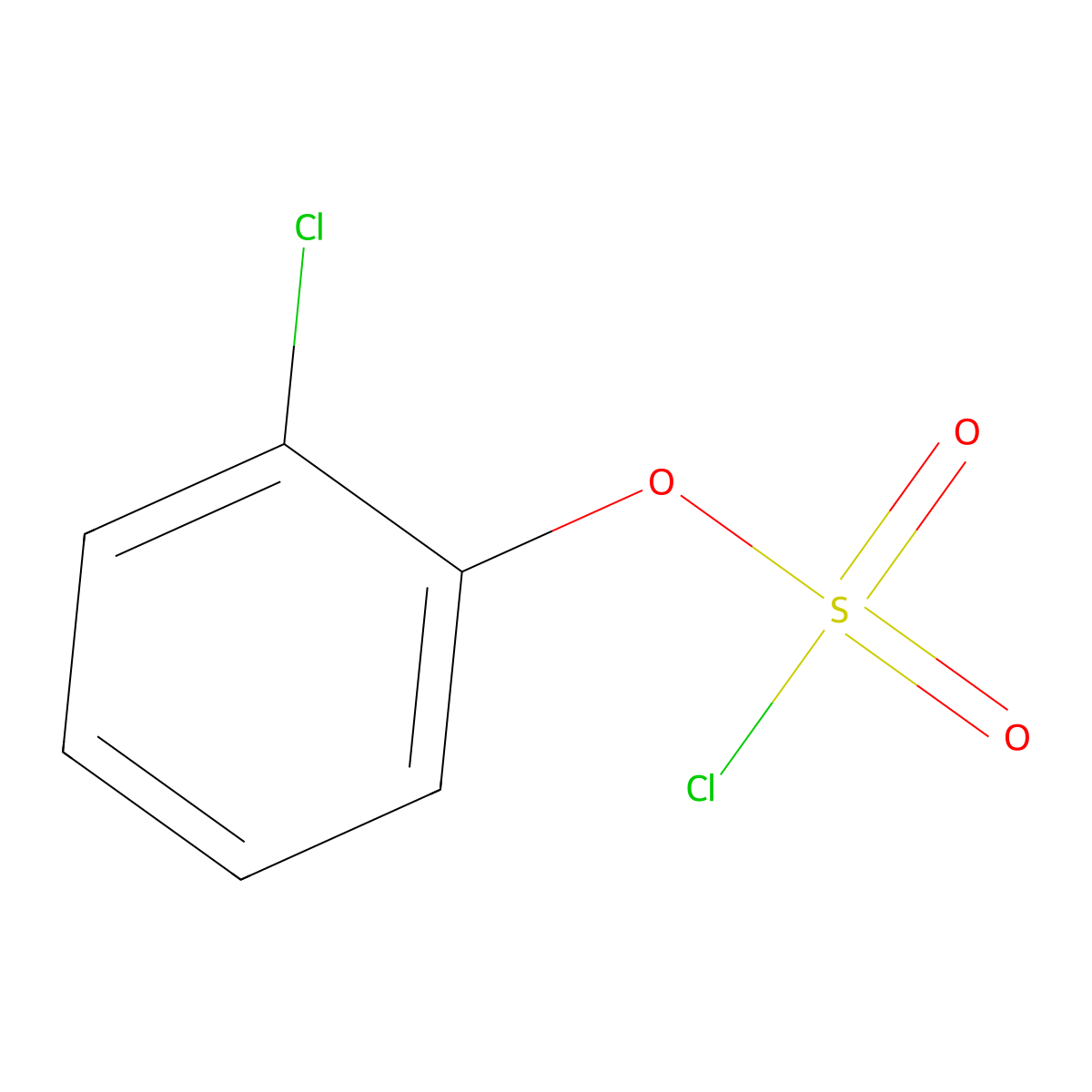 2-Chlorophenyl chloranesulfonate molecular structure, CAS 16475-31-3