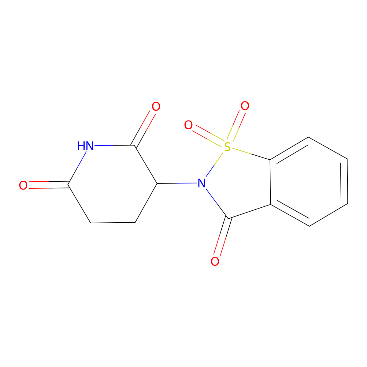 2-(6-Hydroxy-2-oxo-2,3,4,5-tetrahydropyridin-3-yl)-1H-1lambda~6~,2-benzothiazole-1,1,3(2H)-trione molecular structure, CAS 16477-31-9