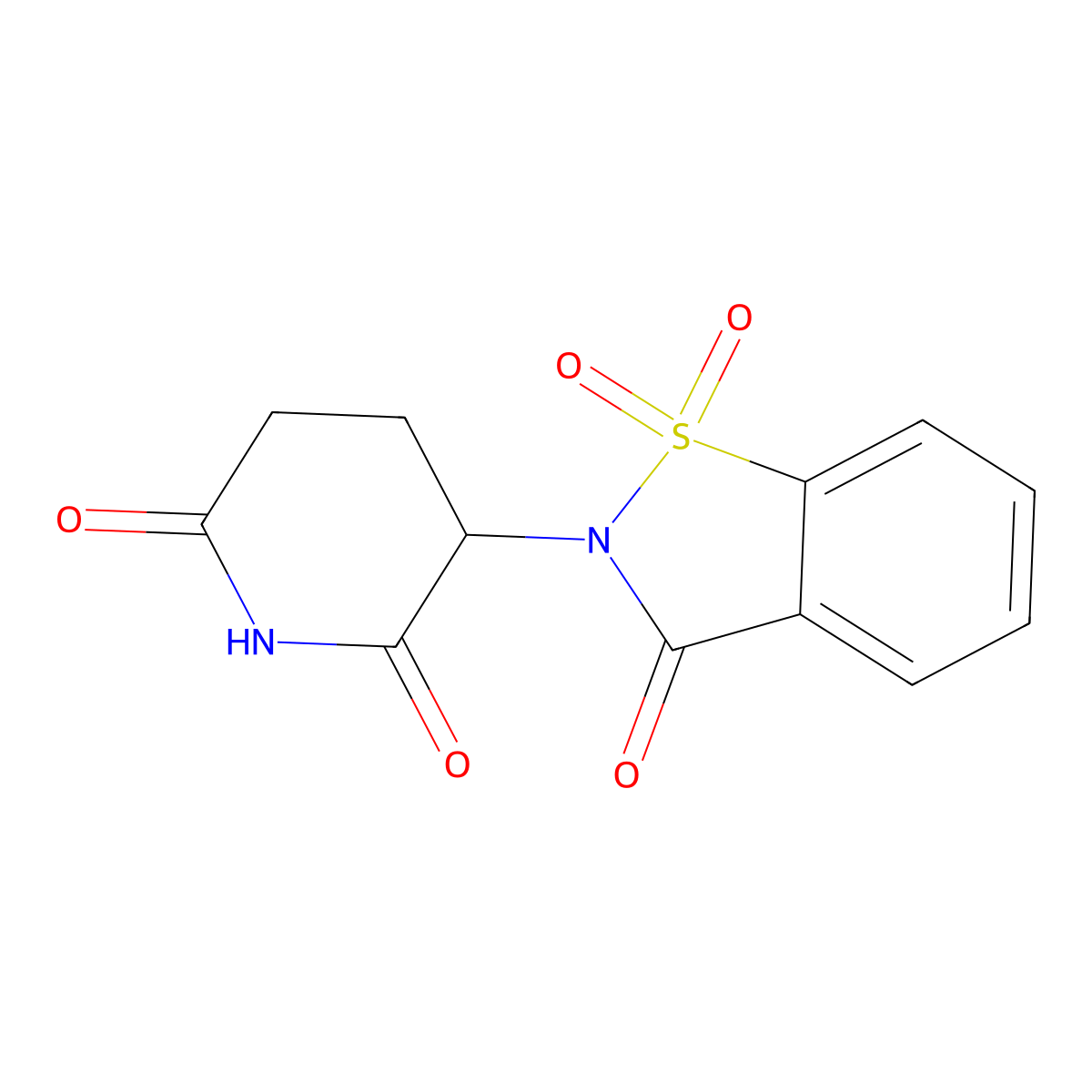 2-(6-Hydroxy-2-oxo-2,3,4,5-tetrahydropyridin-3-yl)-1H-1lambda~6~,2-benzothiazole-1,1,3(2H)-trione molecular structure, CAS 16477-31-9