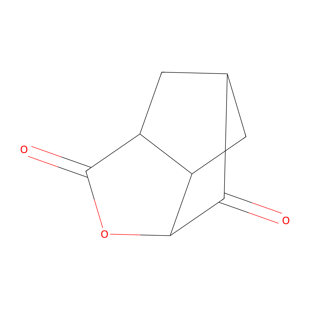 4-Oxatricyclo[4.2.1.0,3,7]nonane-2,5-dione molecular structure, CAS 16479-73-5