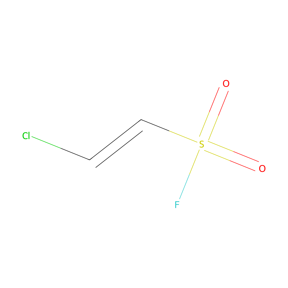 (E)-2-chloroethene-1-sulfonyl fluoride molecular structure, CAS 1648-93-7