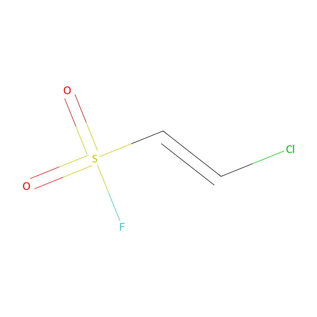 (E)-2-chloroethene-1-sulfonyl fluoride molecular structure, CAS 1648-93-7
