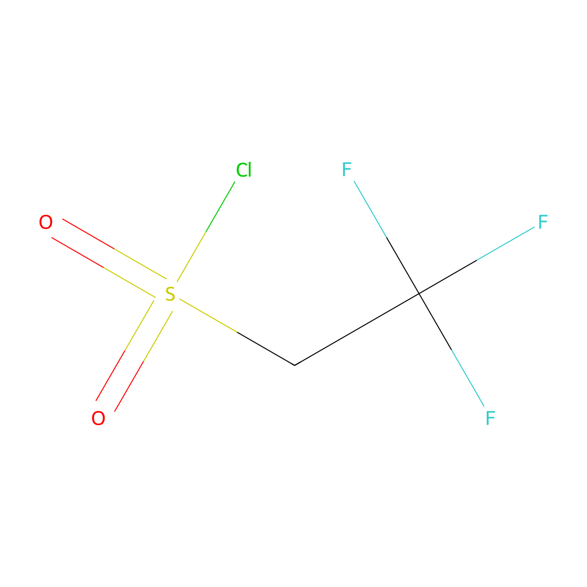 2,2,2-Trifluoroethanesulfonyl chloride molecular structure, CAS 1648-99-3