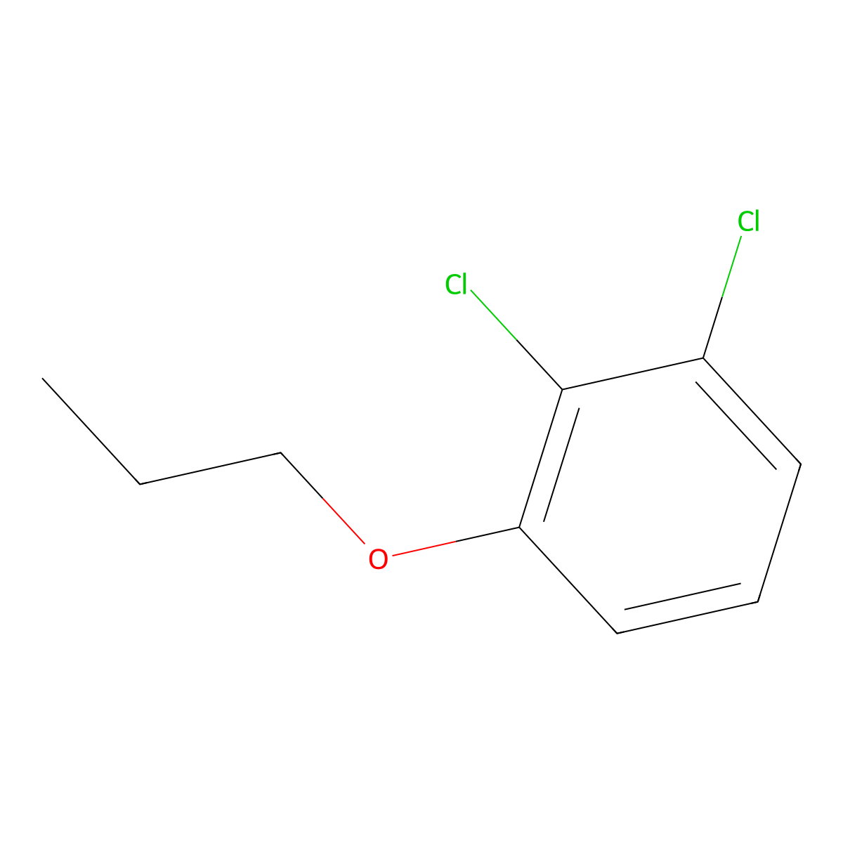 1,2-Dichloro-3-propoxybenzene molecular structure, CAS 1648261-05-5
