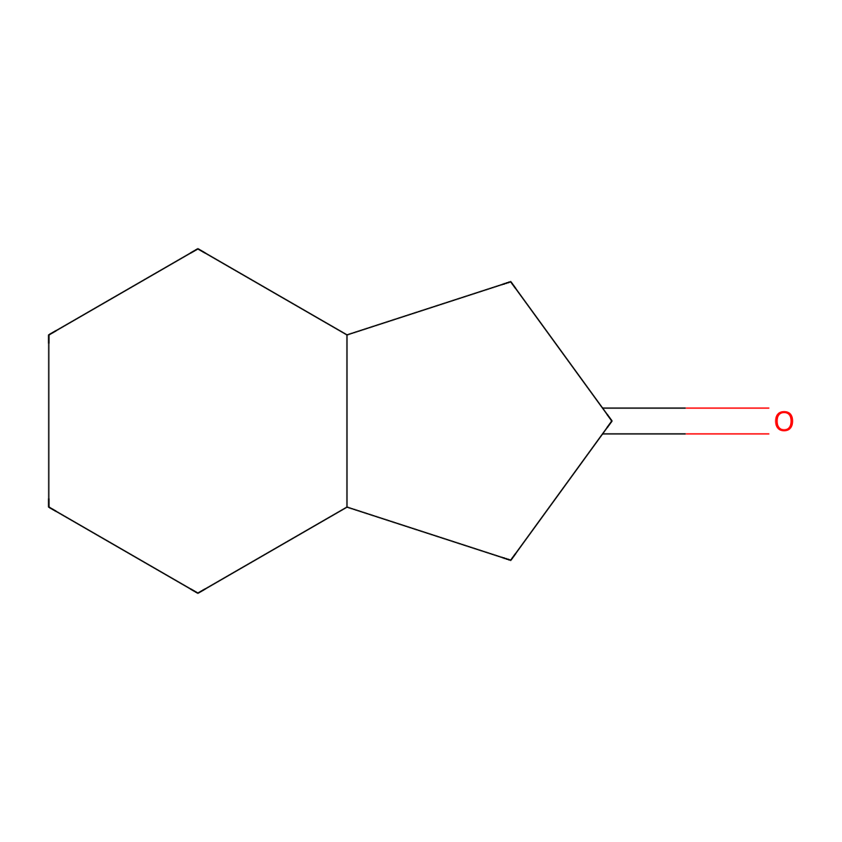 Octahydro-2H-inden-2-one molecular structure, CAS 16484-17-6