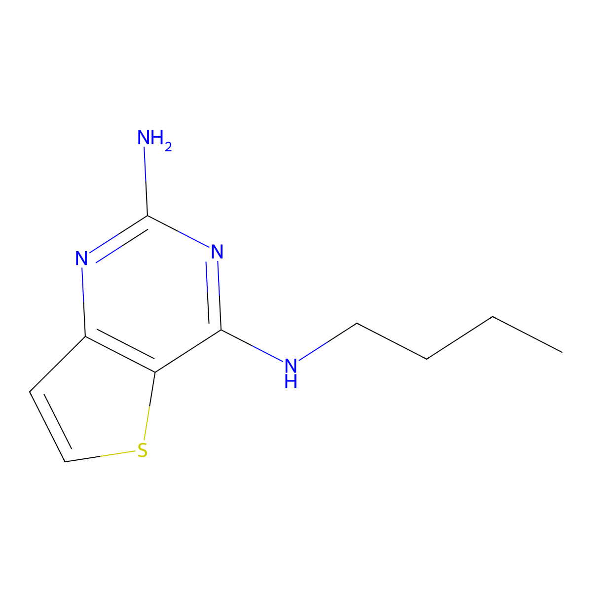 N4-Butylthieno[3,2-D]pyrimidine-2,4-diamine molecular structure, CAS 1648566-44-2