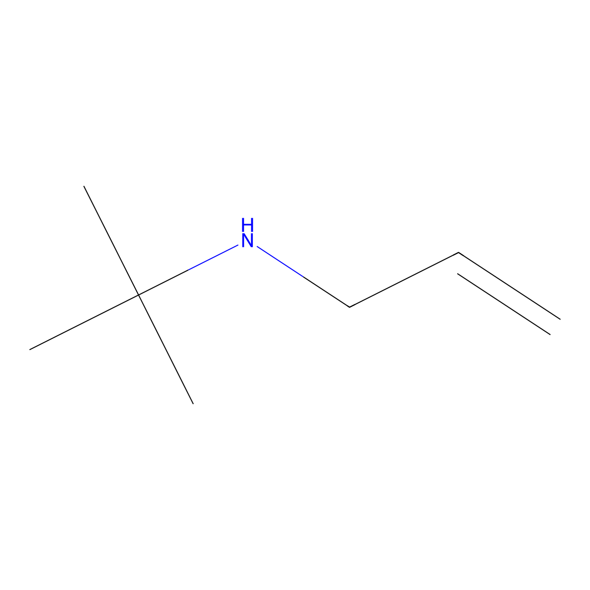 N-tert-Butylallylamine molecular structure, CAS 16486-68-3