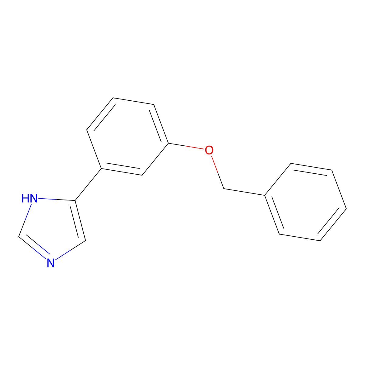 4-[3-(benzyloxy)phenyl]-1H-imidazole molecular structure, CAS 1648700-86-0