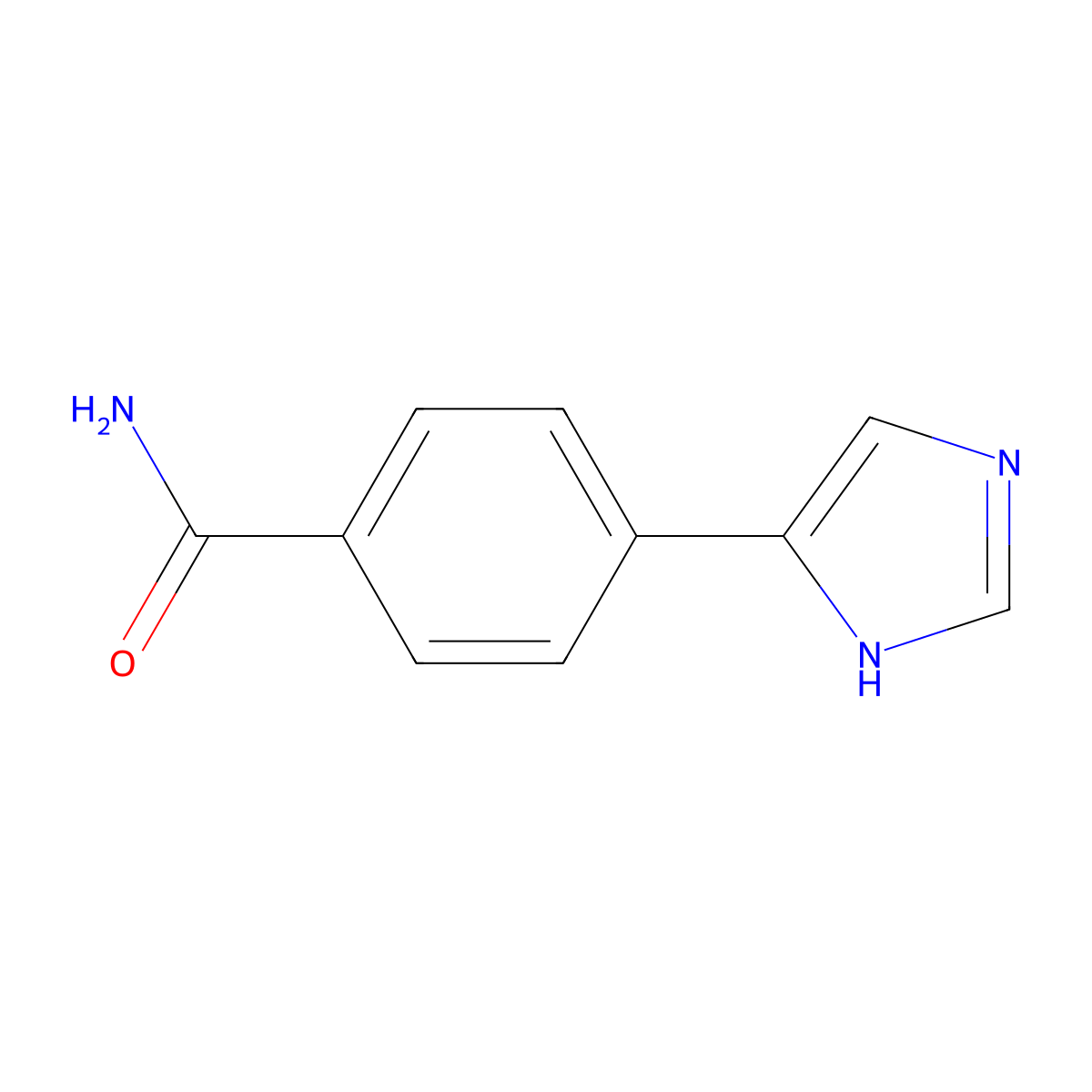 4-(1H-imidazol-4-yl)benzamide molecular structure, CAS 1648701-01-2
