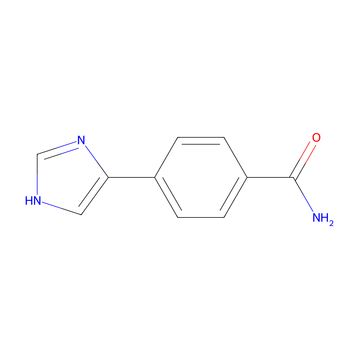 4-(1H-imidazol-4-yl)benzamide molecular structure, CAS 1648701-01-2