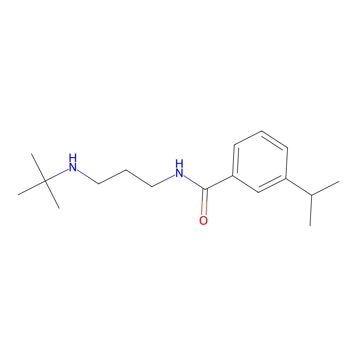 N-[3-(tert-butylamino)propyl]-3-(propan-2-yl)benzamide molecular structure, CAS 1648707-79-2