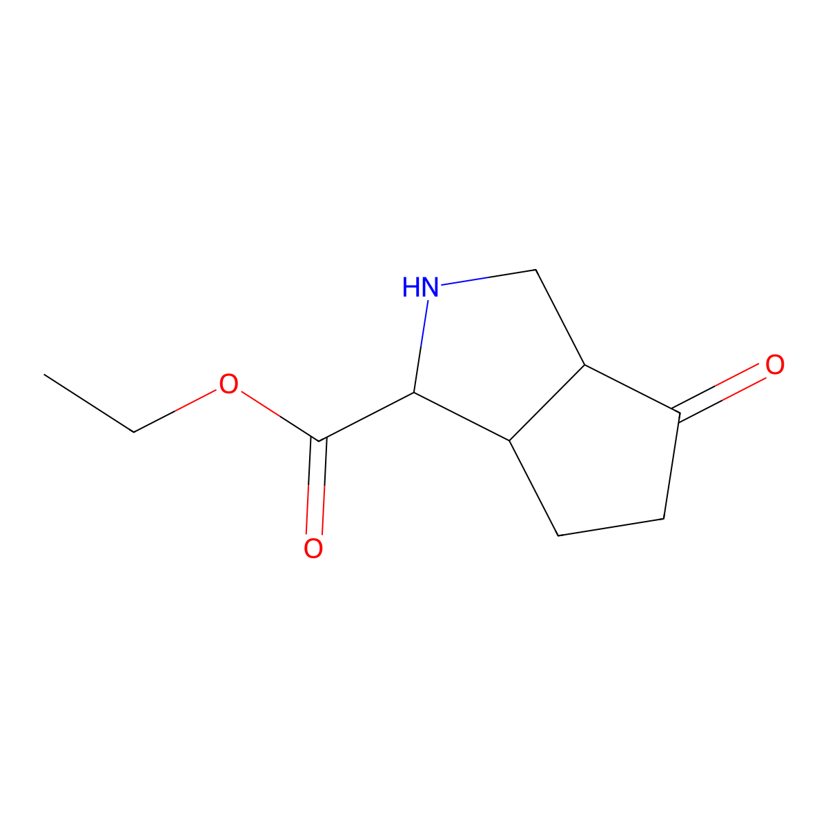 rac-ethyl (1R,3aS,6aR)-4-oxo-octahydrocyclopenta[c]pyrrole-1-carboxylate molecular structure, CAS 1648782-42-6