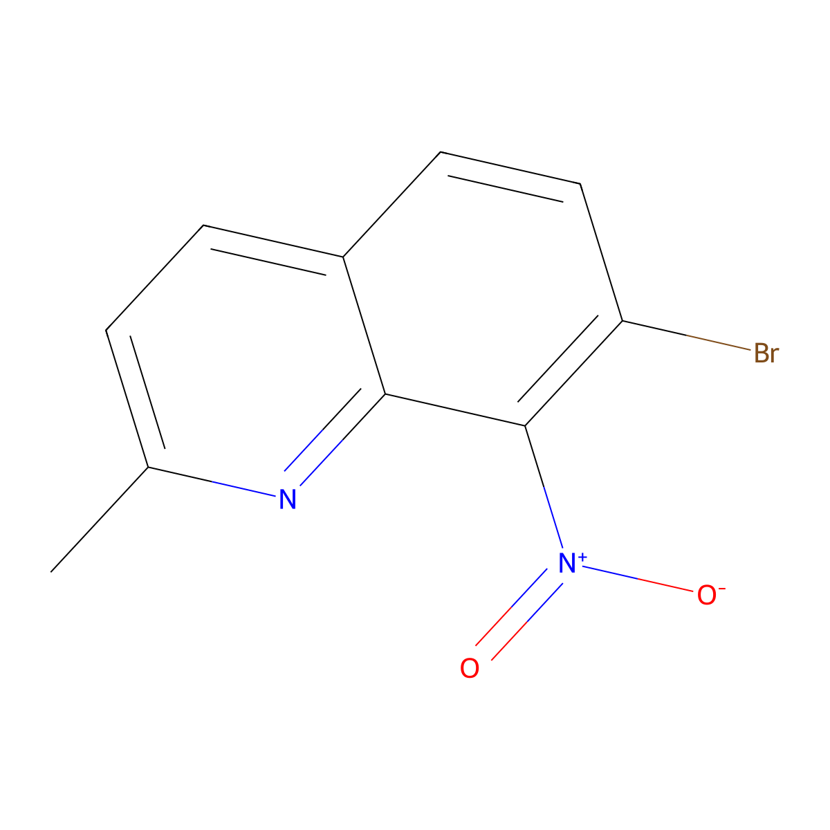 7-Bromo-2-methyl-8-nitroquinoline molecular structure, CAS 1648785-27-6