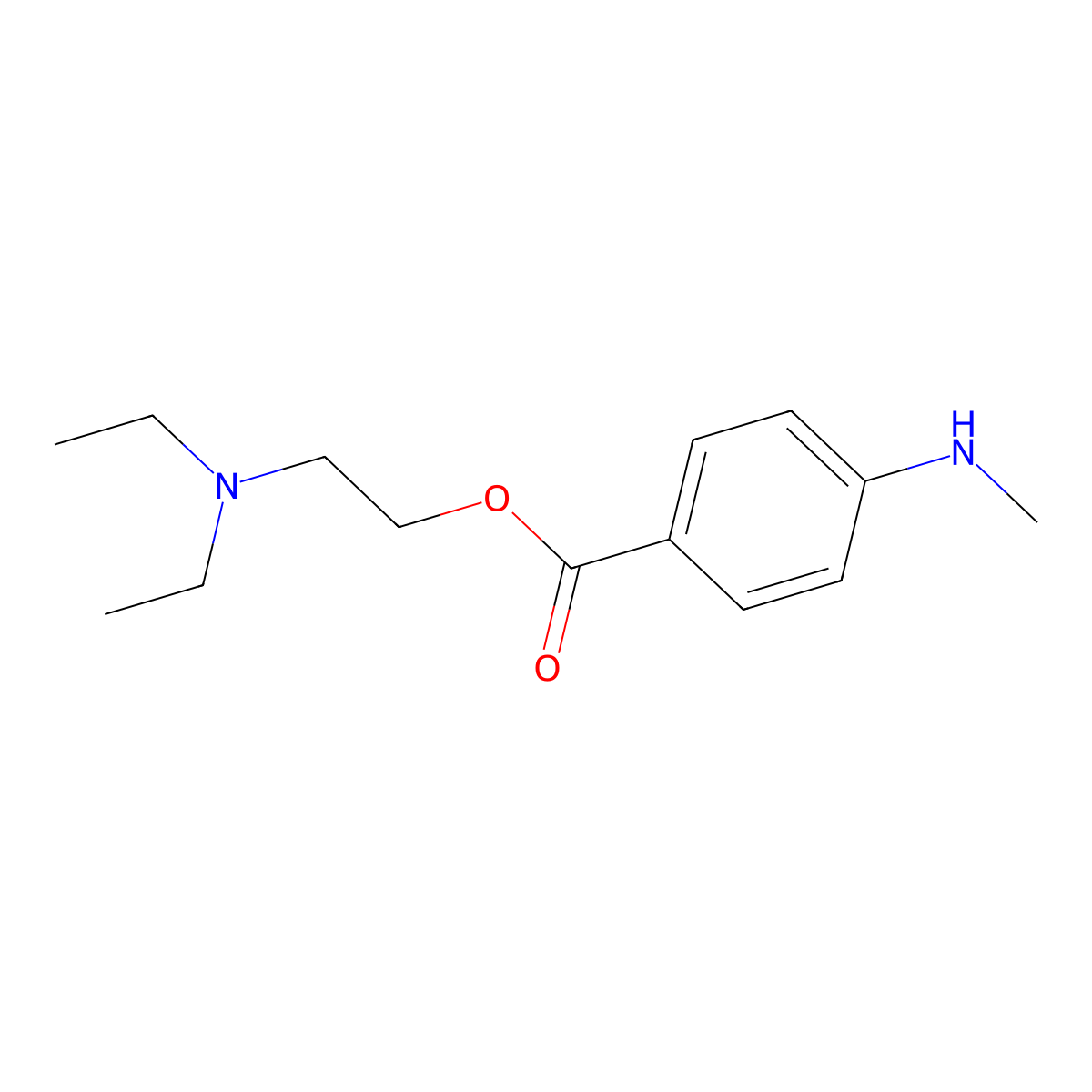 2-(Diethylamino)ethyl 4-(methylamino)benzoate molecular structure, CAS 16488-52-1