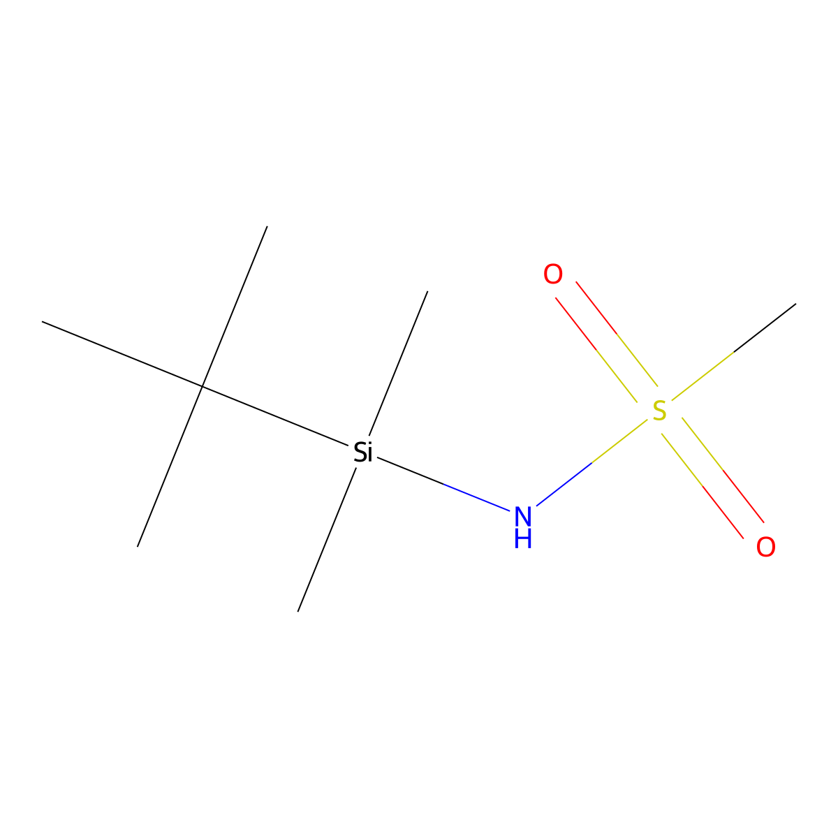 N-(Tert-butyldimethylsilyl)methanesulfonamide molecular structure, CAS 1648813-57-3