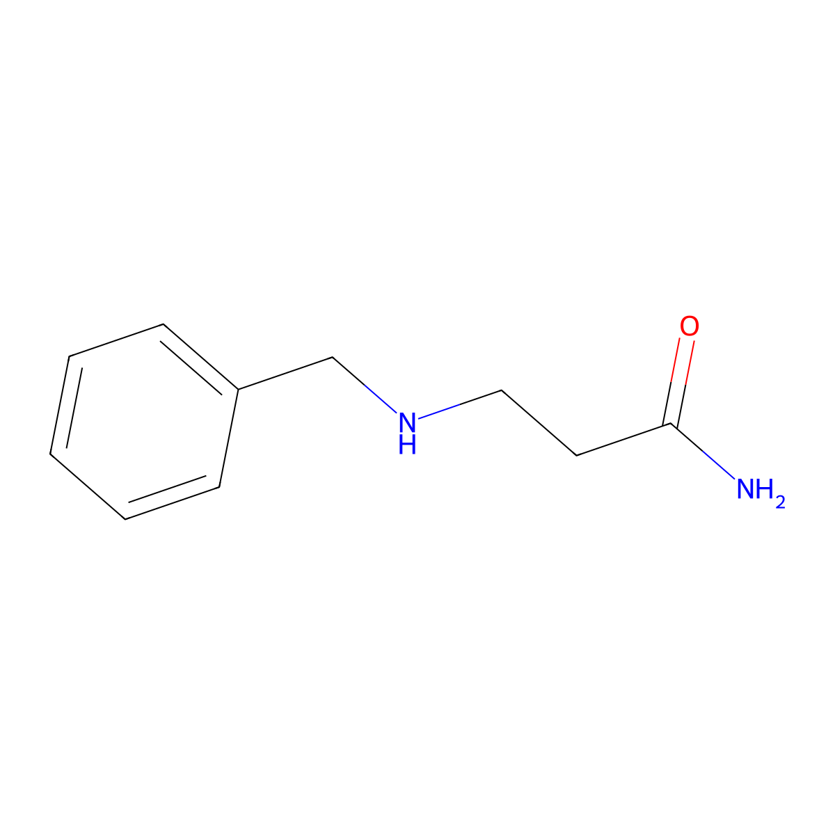 3-Benzylaminopropionamide molecular structure, CAS 16490-80-5