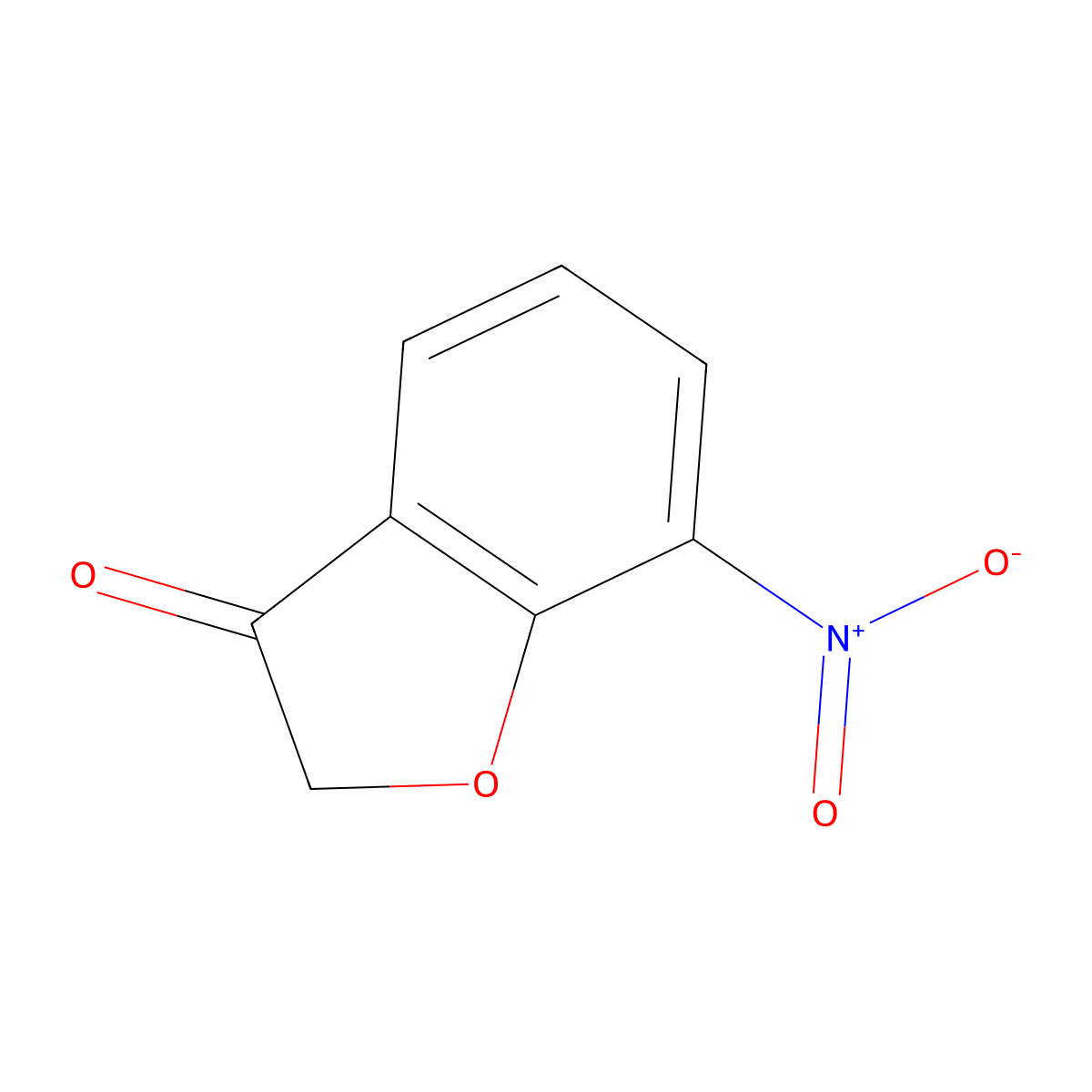 7-Nitrobenzofuran-3(2H)-one molecular structure, CAS 164915-57-5
