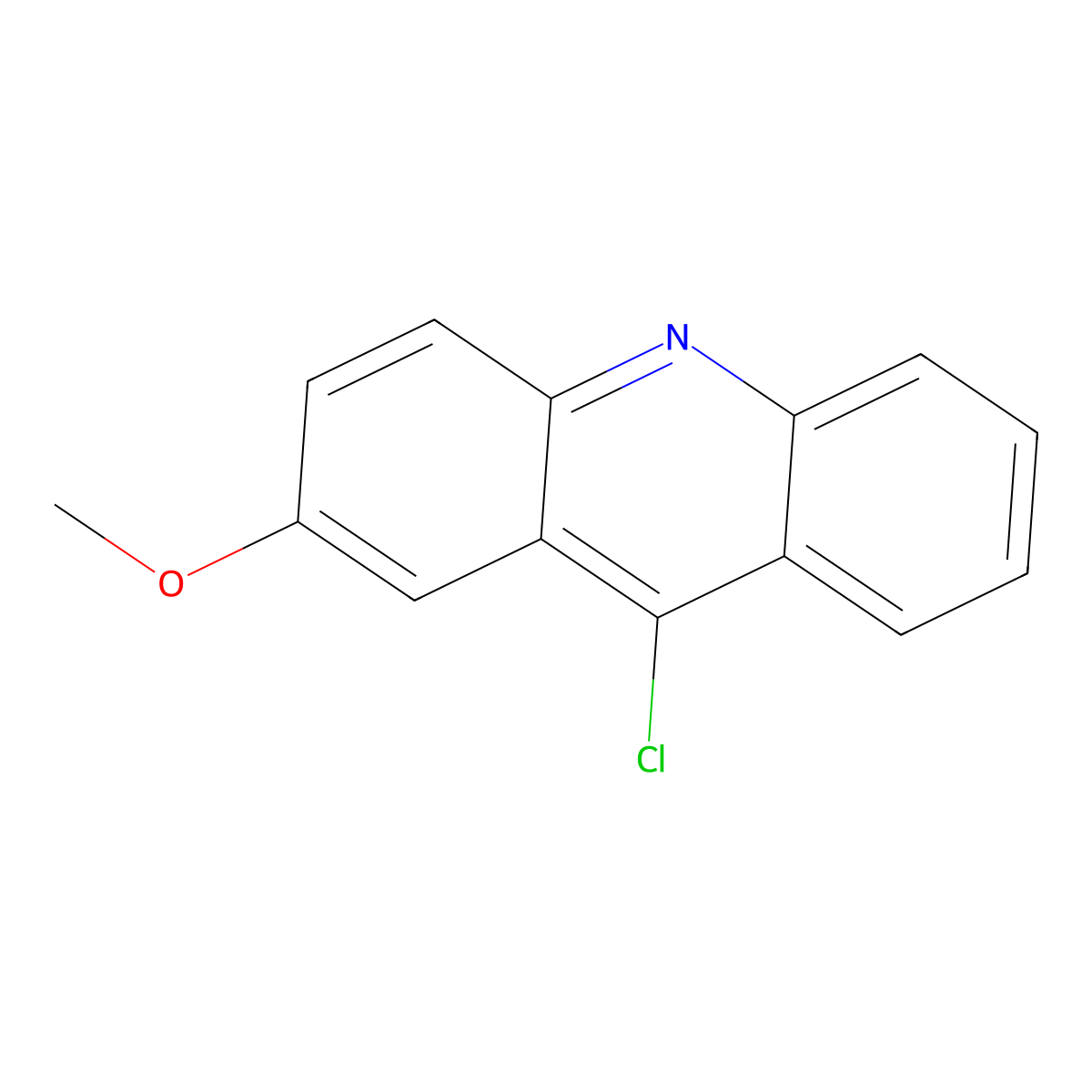 9-Chloro-2-methoxyacridine molecular structure, CAS 16492-13-0