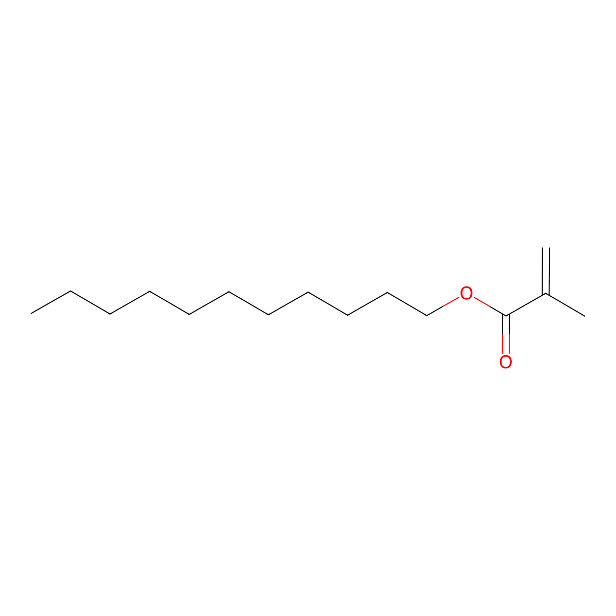 Undecyl methacrylate molecular structure, CAS 16493-35-9