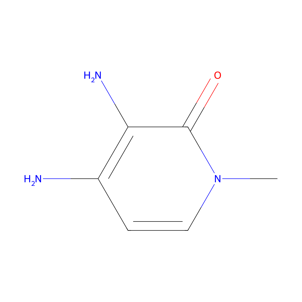 3,4-Diamino-1-methyl-1,2-dihydropyridin-2-one molecular structure, CAS 164930-95-4