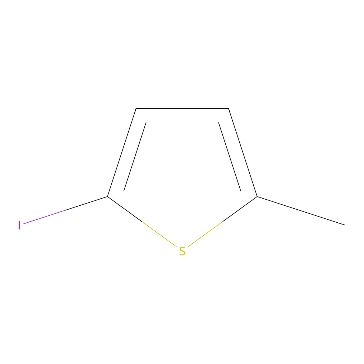 2-Iodo-5-methylthiophene molecular structure, CAS 16494-36-3