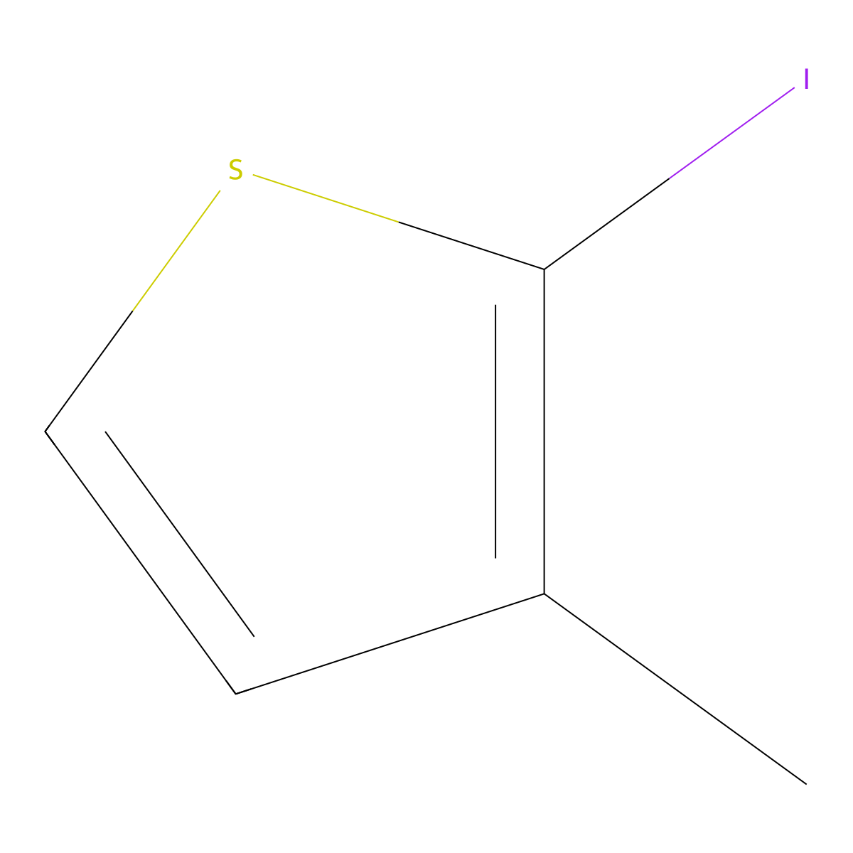 2-Iodo-3-methylthiophene molecular structure, CAS 16494-40-9