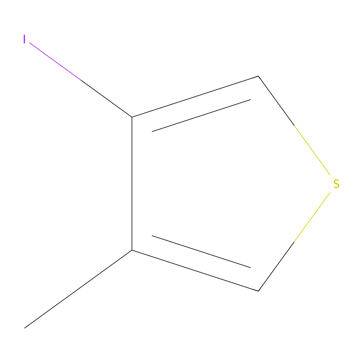 3-Iodo-4-methylthiophene molecular structure, CAS 16494-41-0