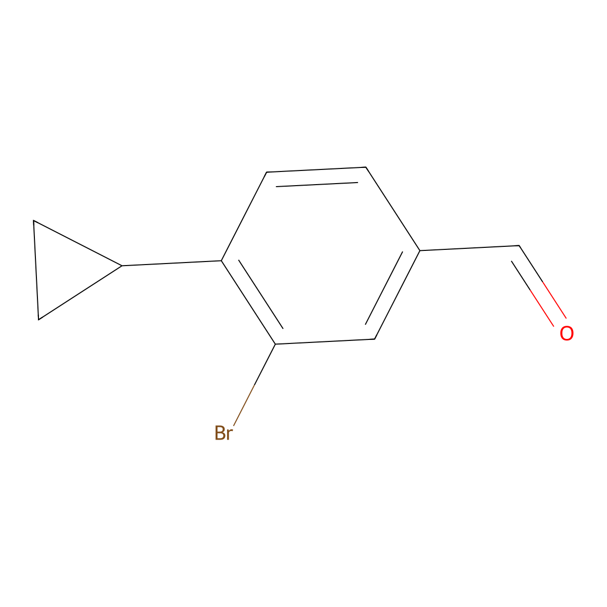 3-Bromo-4-cyclopropylbenzaldehyde molecular structure, CAS 1649454-61-4
