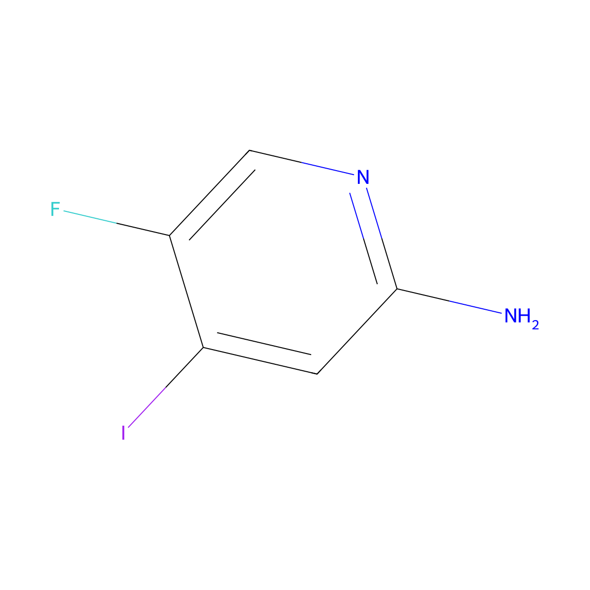 5-Fluoro-4-iodopyridin-2-amine molecular structure, CAS 1649470-53-0
