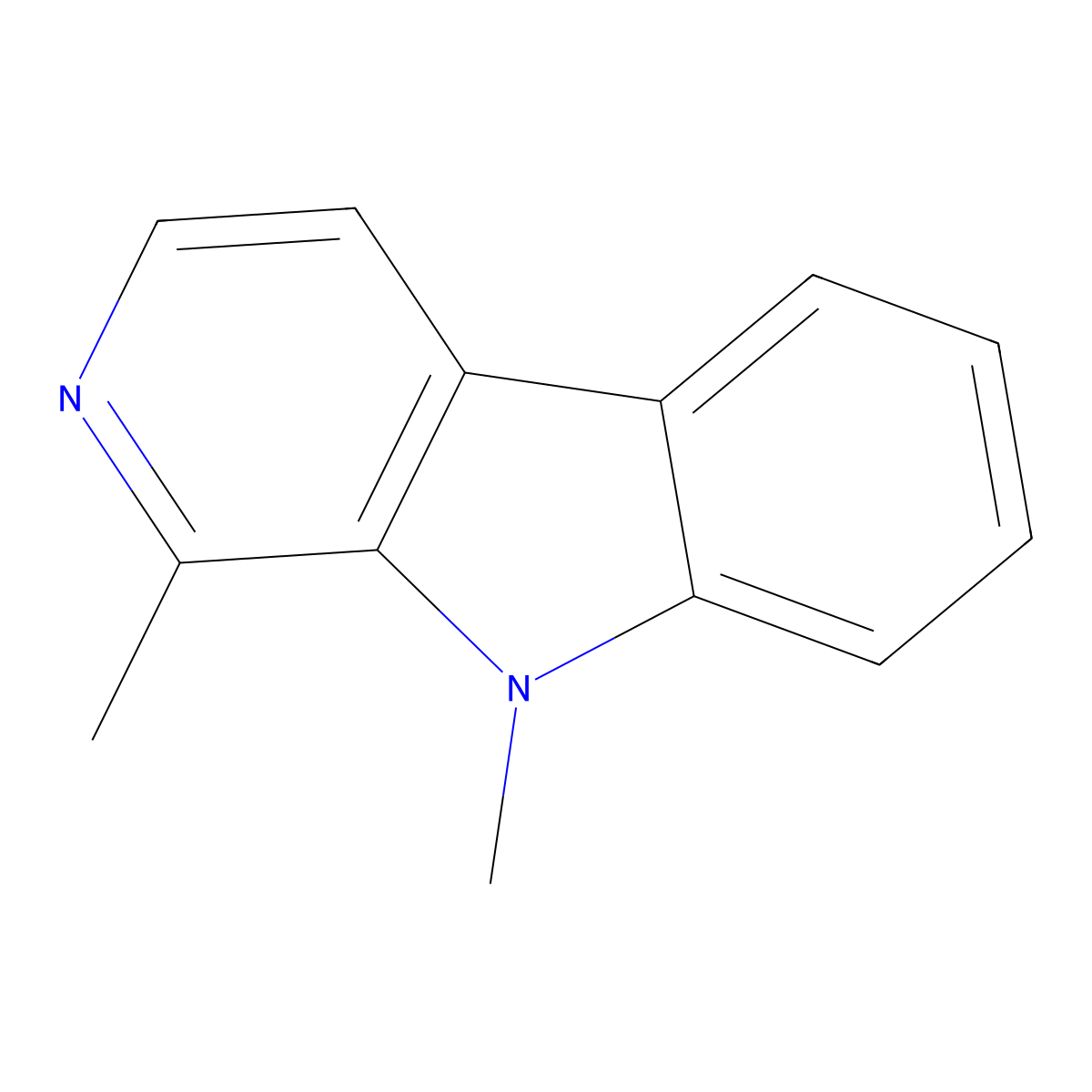 N9-Methylharman molecular structure, CAS 16498-64-9