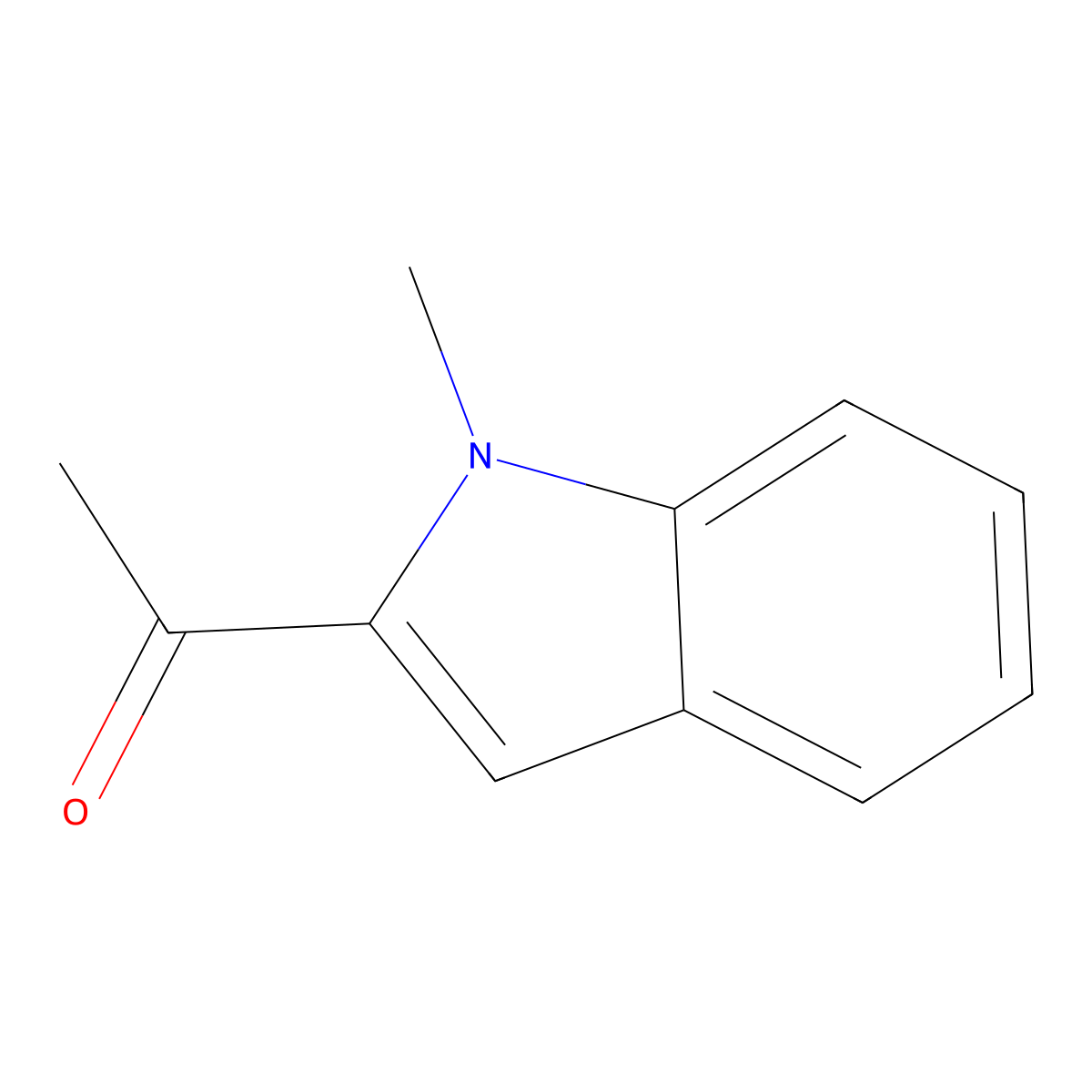 1-(1-Methyl-1H-indol-2-yl)ethanone molecular structure, CAS 16498-68-3