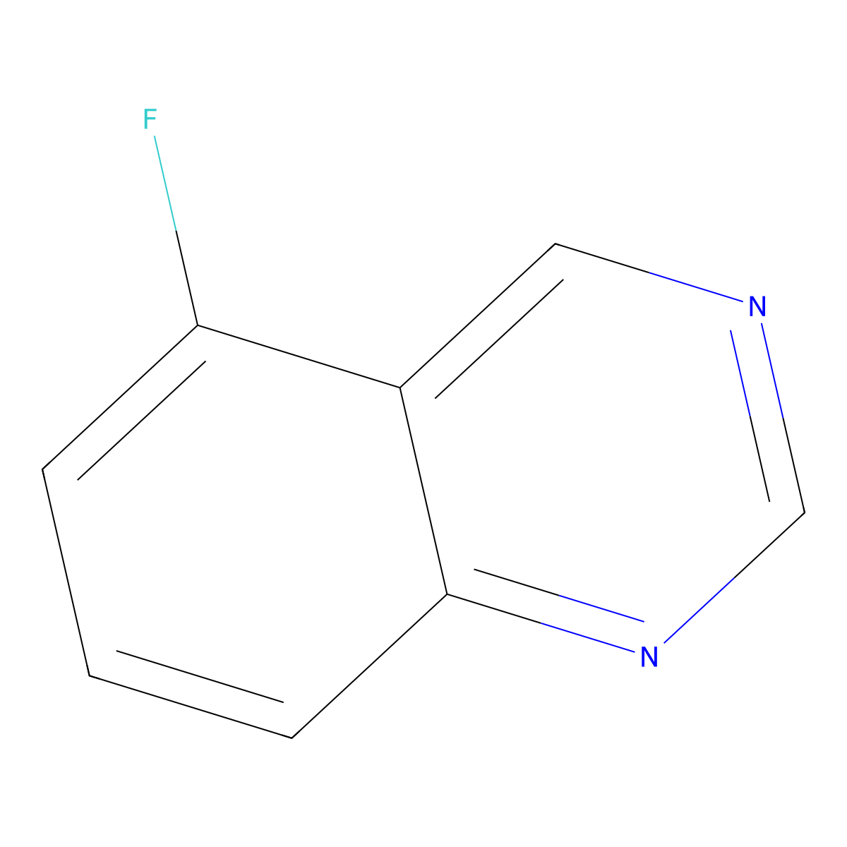 5-Fluoroquinazoline molecular structure, CAS 16499-43-7