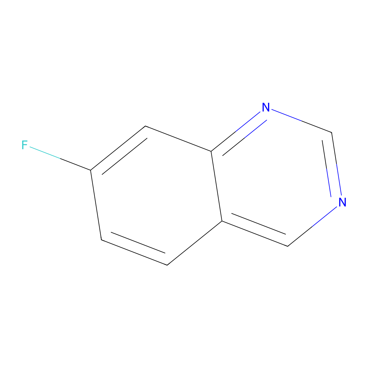 7-Fluoroquinazoline molecular structure, CAS 16499-45-9